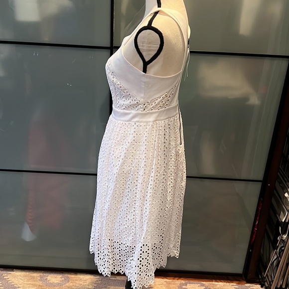 Leifsdottir Anthropologie Lila Eyelet White dress sz 4 - Picture 8 of 11
